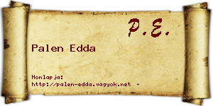 Palen Edda névjegykártya